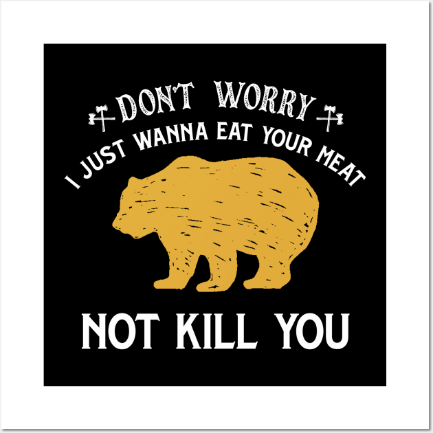 Explore Nature Beware of Bears Wall Art by Luwa Apparel